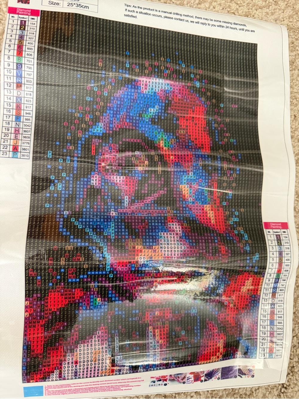 Dart Vader Vibrant Multicolor Home Art Canvas Contemporary Portrait 25x35 cm